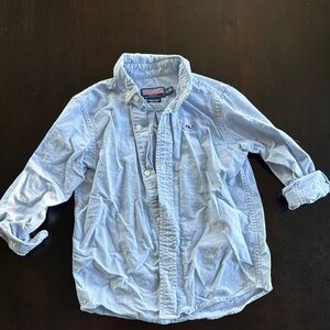 Vineyard Vines Blue Button Down Shirt with Classic Collar